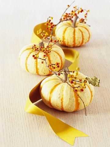 DIY Mini Pumpkin Centerpieces For 27 Adorable Thanksgiving Table Setting Ideas