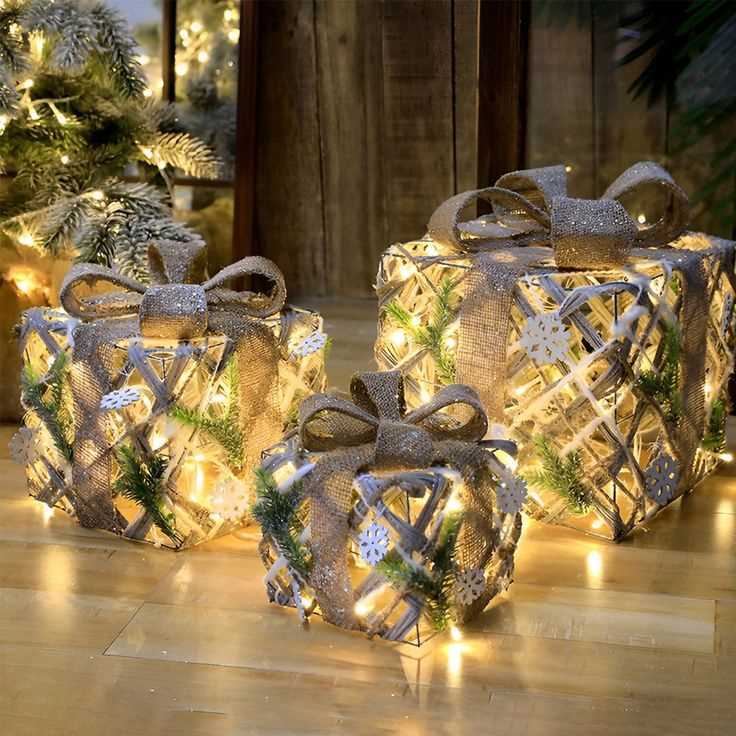 Decorative Gift Boxes for Whimsical Christmas Decor Ideas