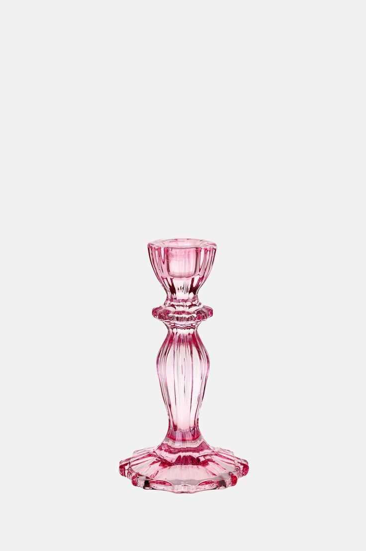 Pink Candle Holders For Pink Christmas Décor Ideas