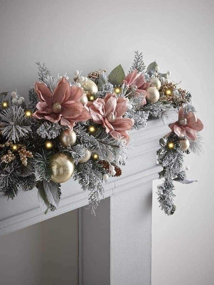 Pink Holiday Garland For Pink Christmas Décor Ideas