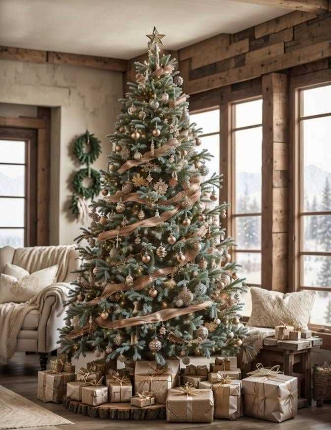 Country Christmas - Farmhouse Elegance for 12 Days of Christmas Tree Decor 