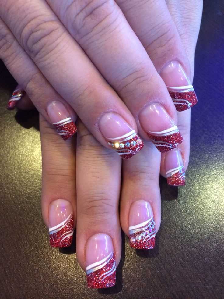 Festive French Tips with a Twist for Festive Nail Art Ideas to Spark Joy