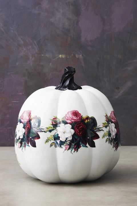 Floral Patterns for 12 Pumpkin Painting Ideas to try