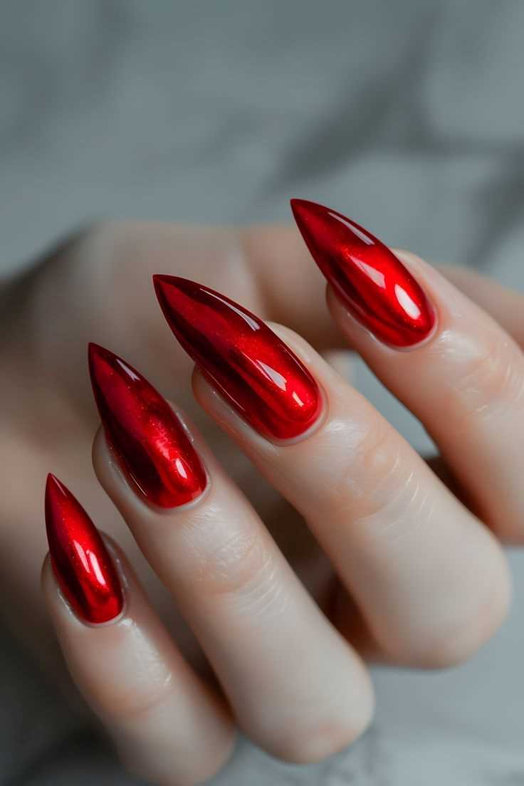 Metallic Red Glitter Bomb for Christmas Glitter, Glam, and Sparkle Nail Ideas