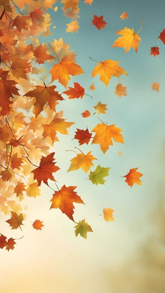 Rustic Autumn Leaves for Thanksgiving Wallpaper Designs