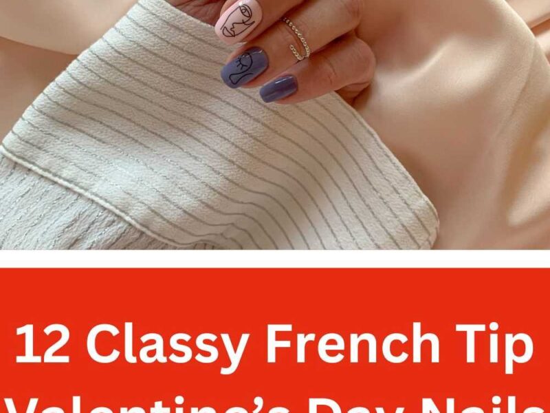 12 Classy French Tip Valentine’s Day Nails with a Romantic Twist