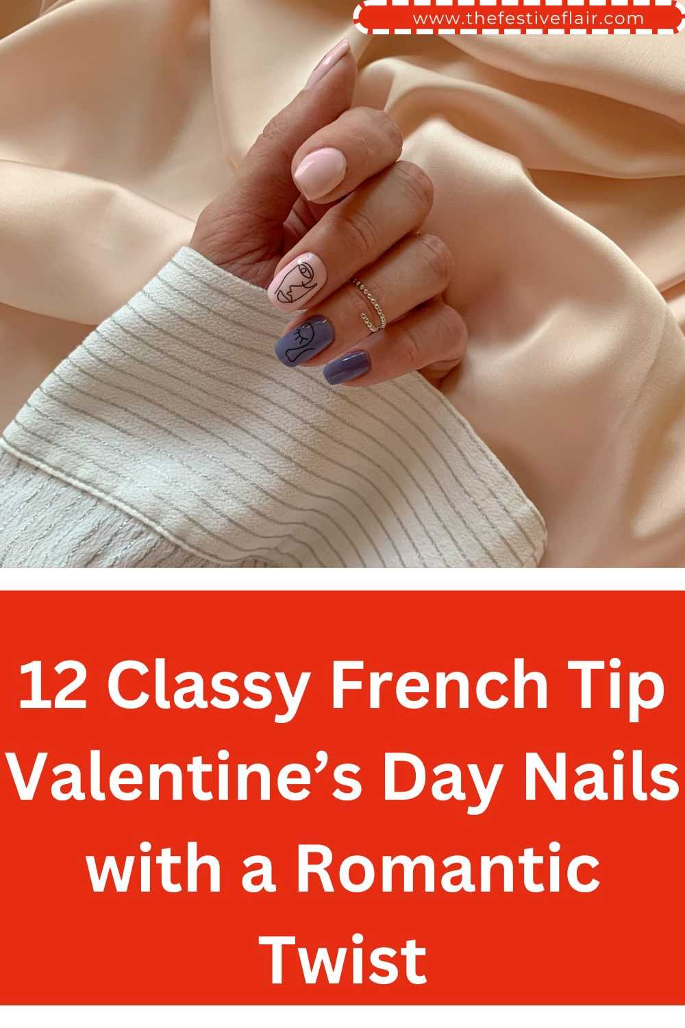 12 Classy French Tip Valentine’s Day Nails with a Romantic Twist